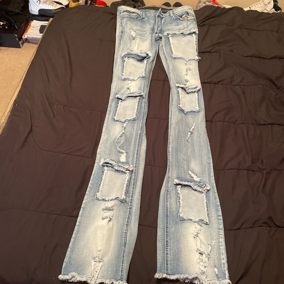 Denim Super Stacked Jeans - Picture 1 of 1